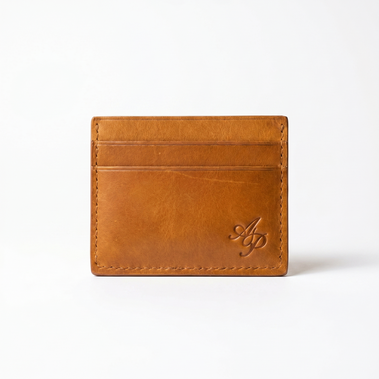 AP - Double Card Holder - Mountain Wolf - Cognac