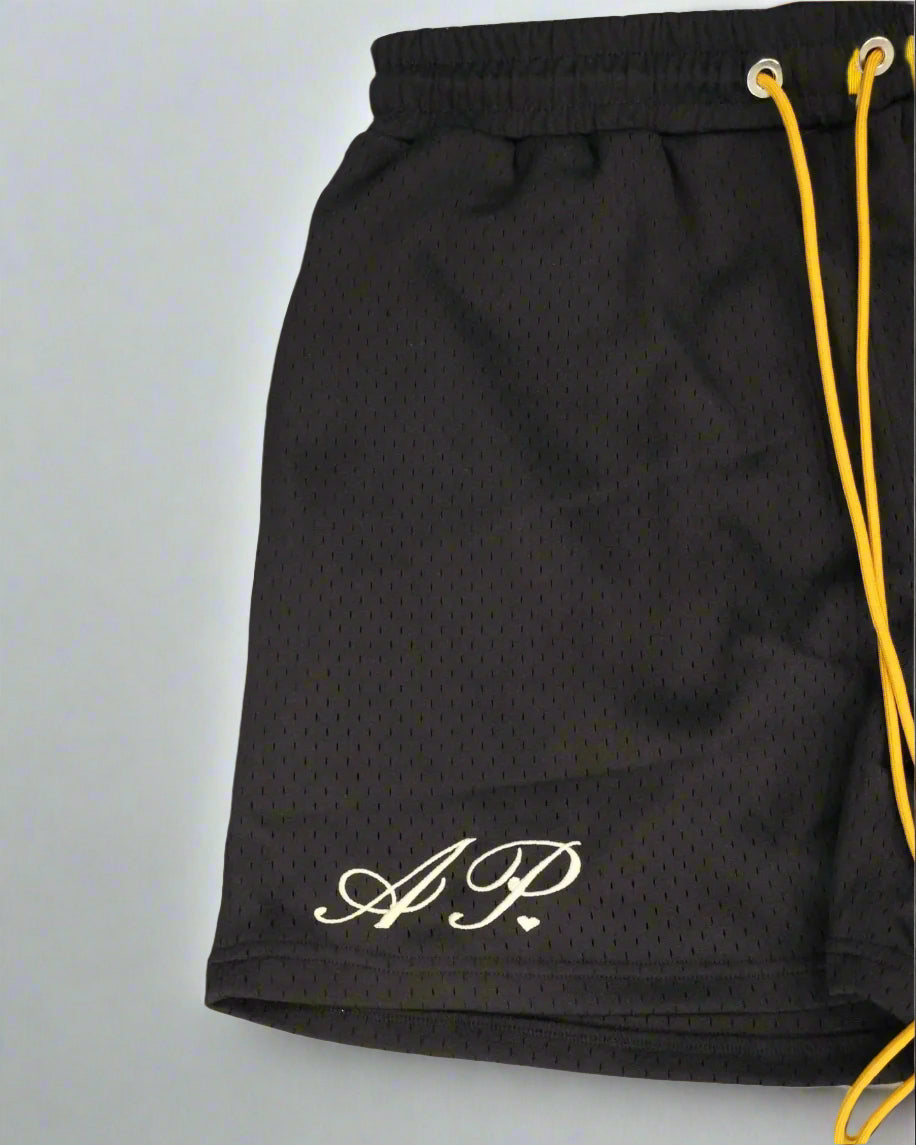 Alpha Project x Nostalgia - Retro Mesh Short - Black