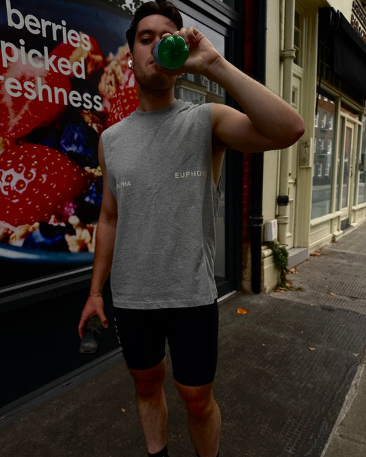 Alpha x Euphoria - Oversized Tank - Stone grey