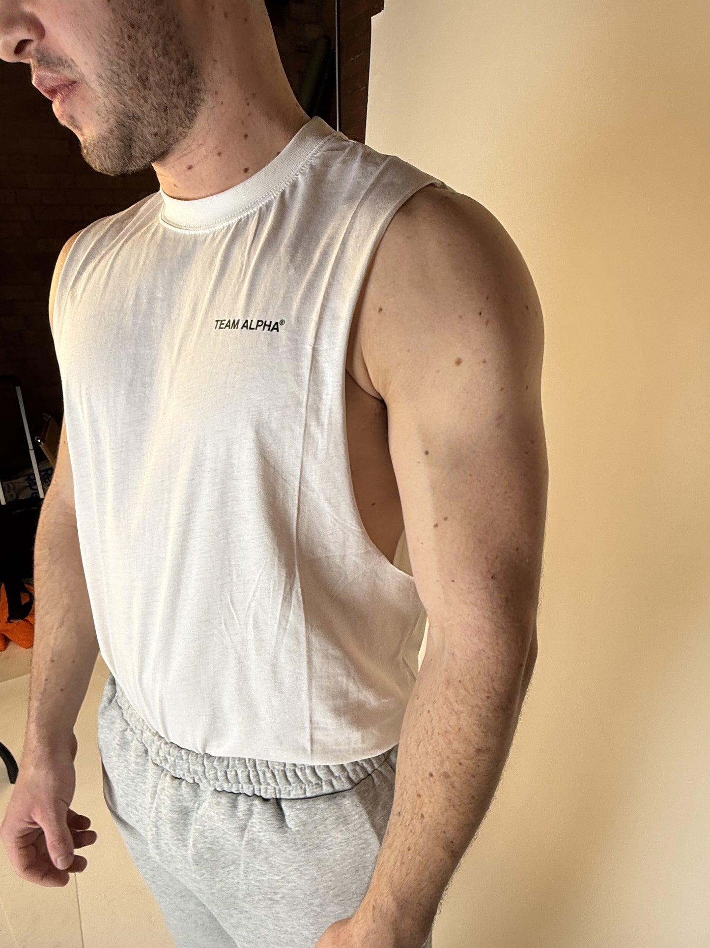 Team Alpha Tank - Flat White