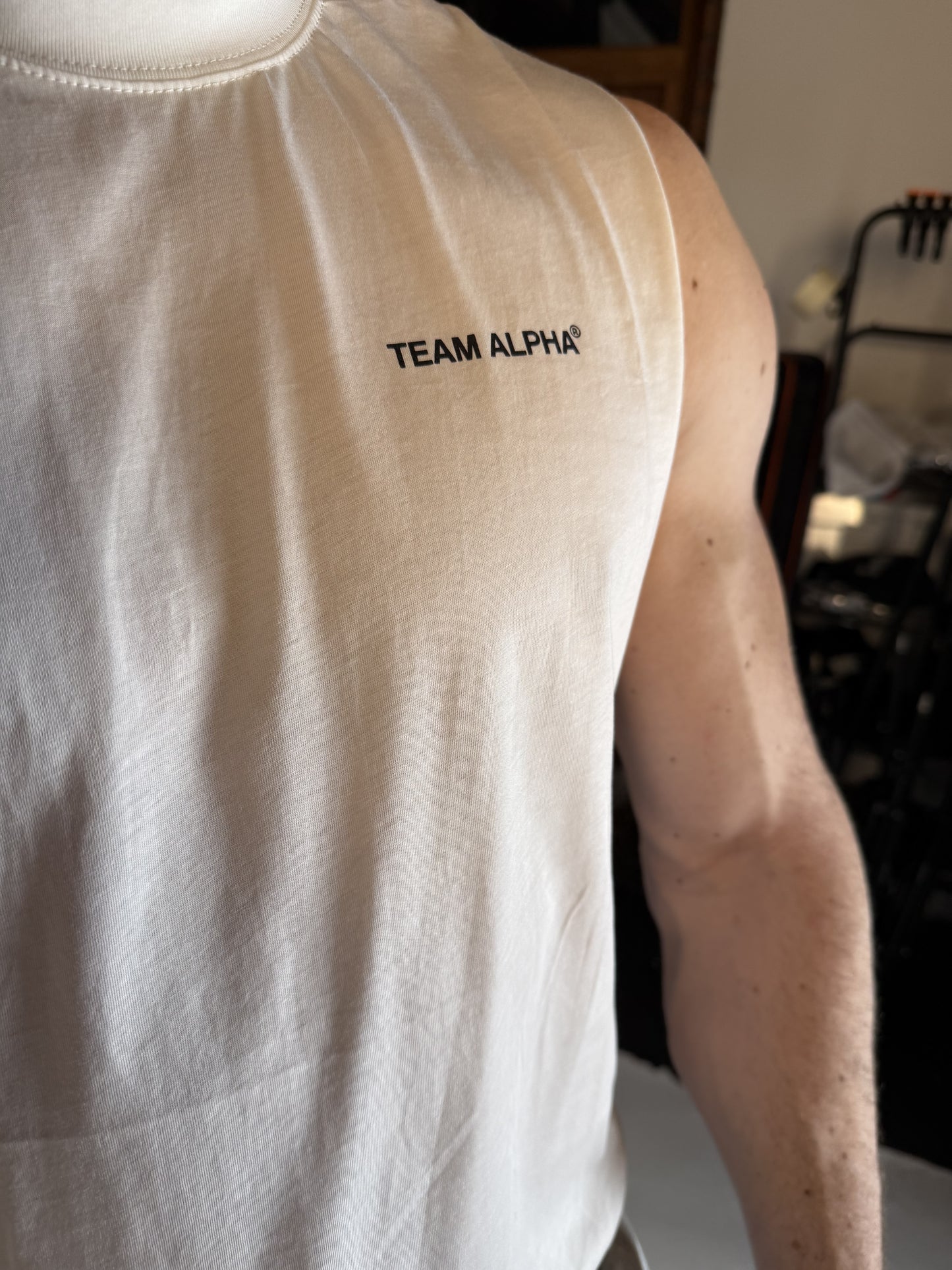 Team Alpha Tank - Flat White