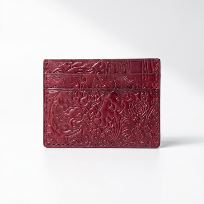 AP - Double Card Holder - Mountain Wolf - Burgandy