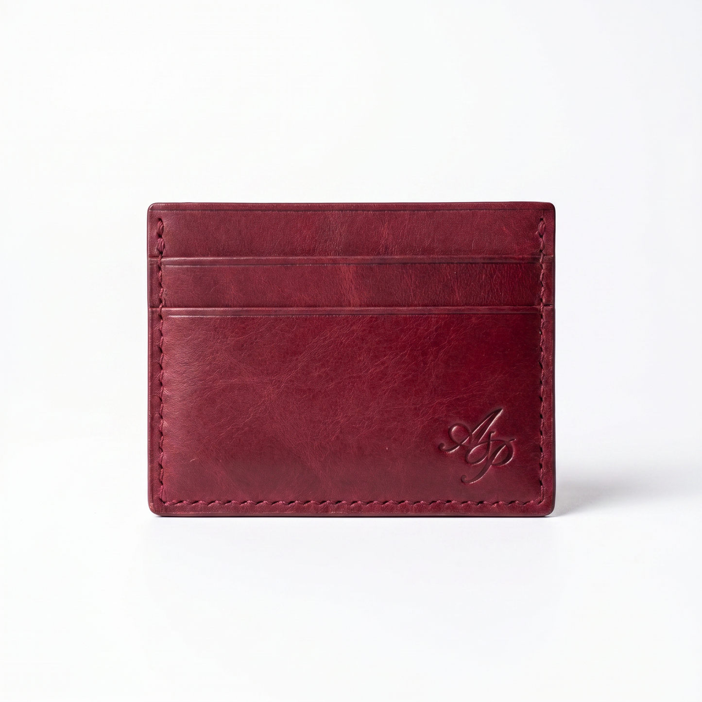 AP - Double Card Holder - Mountain Wolf - Burgandy