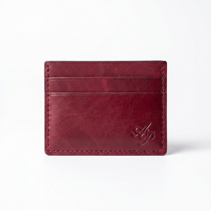AP - Double Card Holder - Mountain Wolf - Burgandy