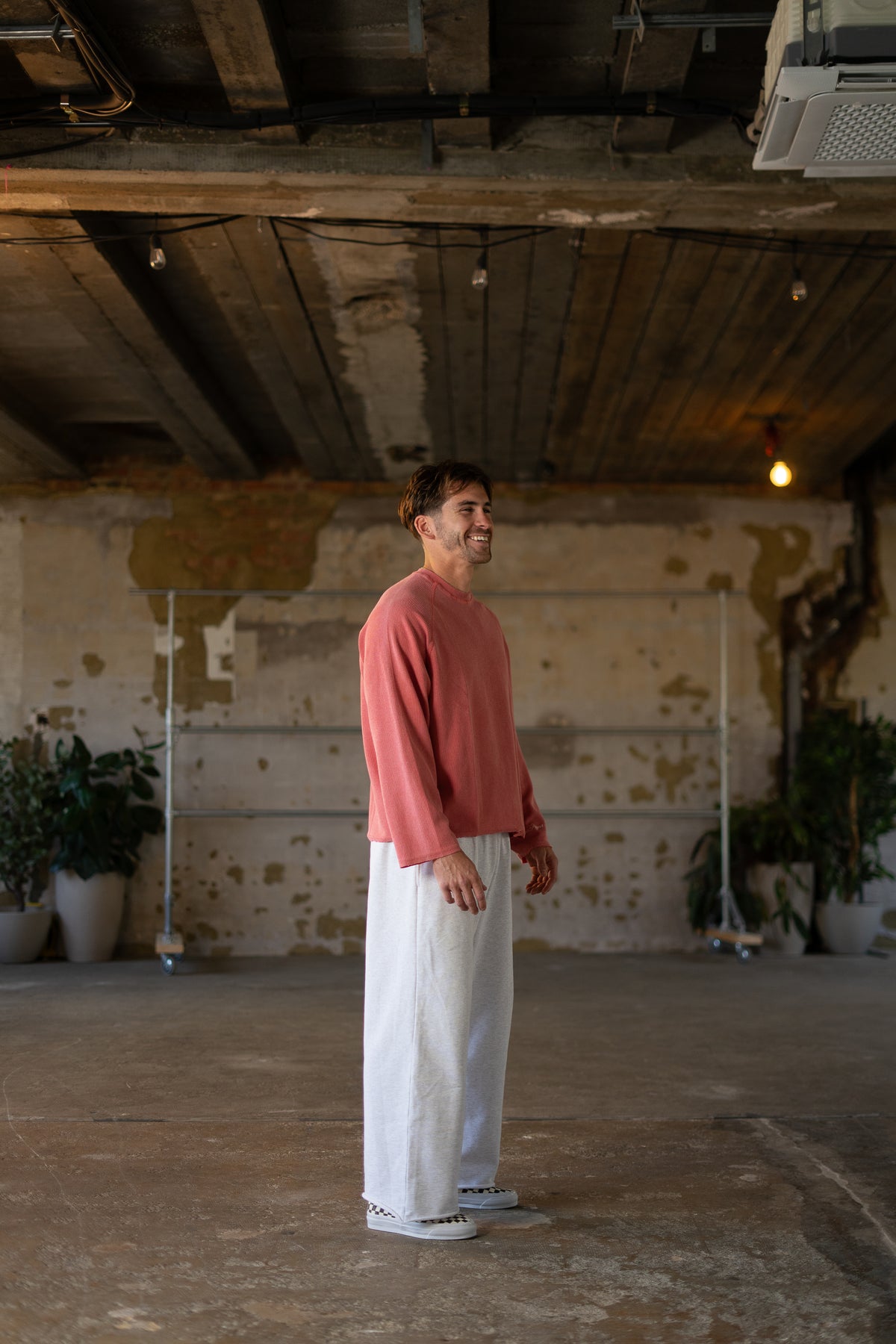 Alpha Project - Waffle #2 - Long Sleeve - Washed Red
