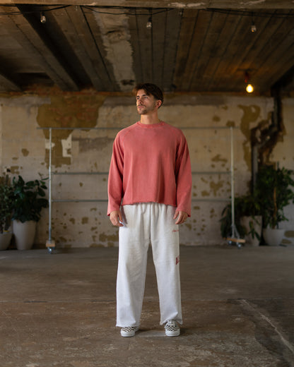 Alpha Project - Waffle #2 - Long Sleeve - Washed Red