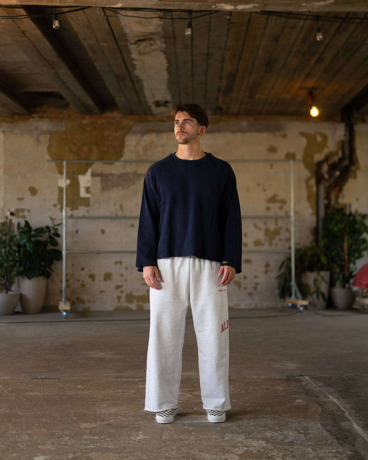 Alpha Project - Waffle #2 - Long Sleeve - Dark Navy