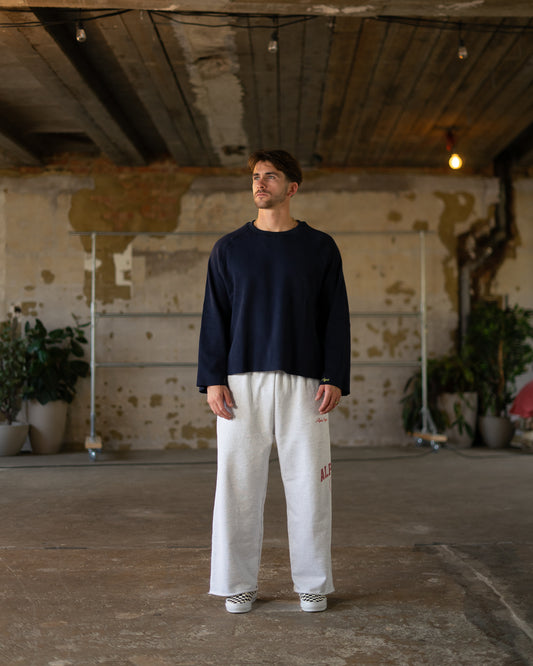 Alpha Project - Waffle #2 - Long Sleeve - Dark Navy
