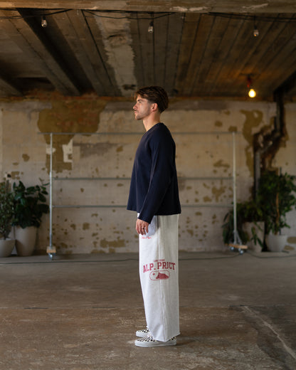 Alpha Project - Waffle #2 - Long Sleeve - Dark Navy