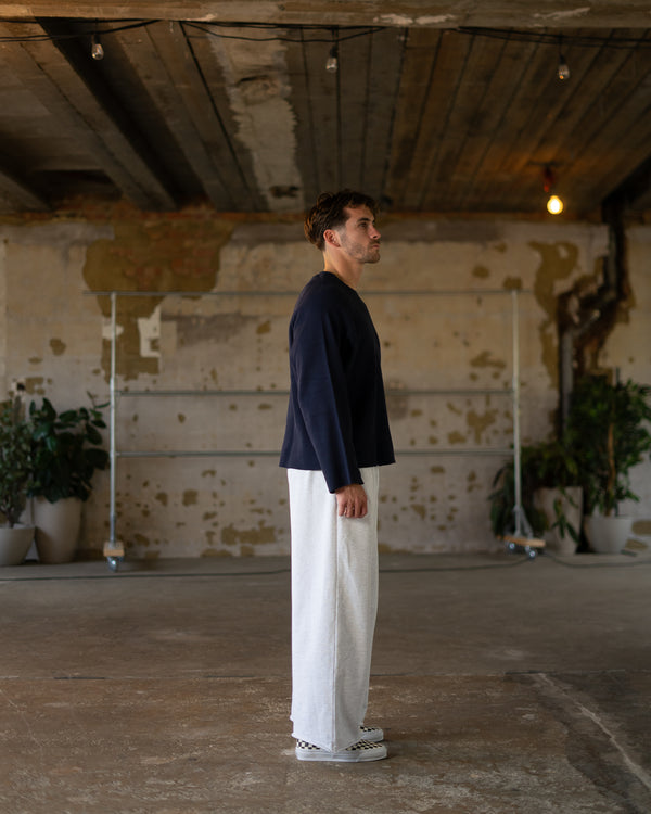 Alpha Project - Waffle #2 - Long Sleeve - Dark Navy