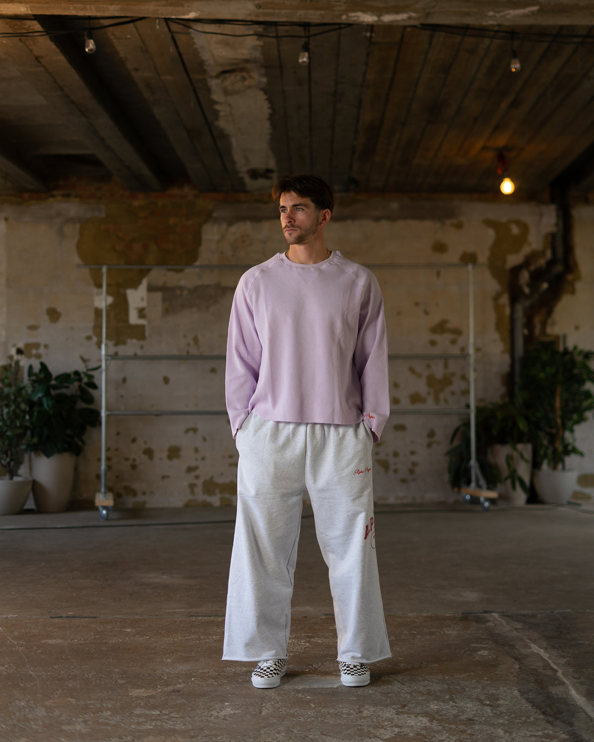 Alpha Project - Waffle #2 - Long Sleeve - Lilac