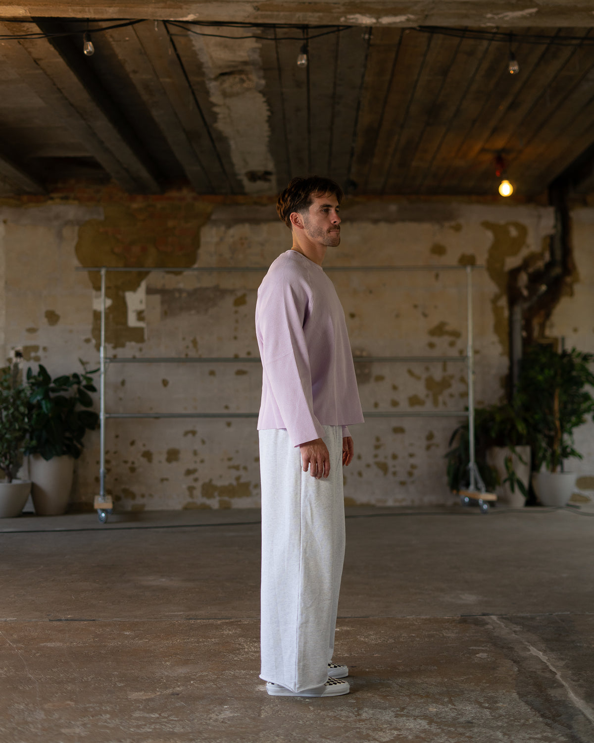 Alpha Project - Waffle #2 - Long Sleeve - Lilac