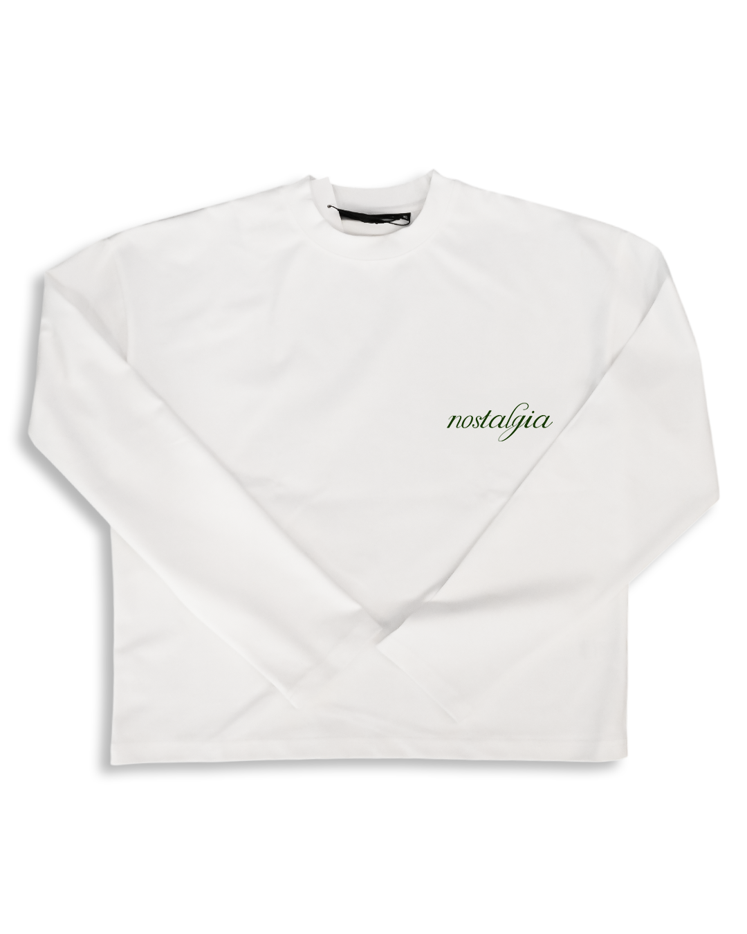 Alpha Project x Nostalgia - Boxy Long Sleeve - Off White and Green