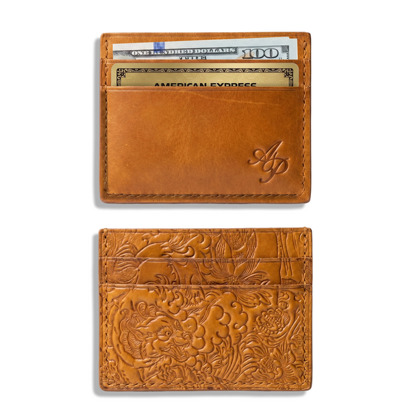 AP - Double Card Holder - Mountain Wolf - Cognac