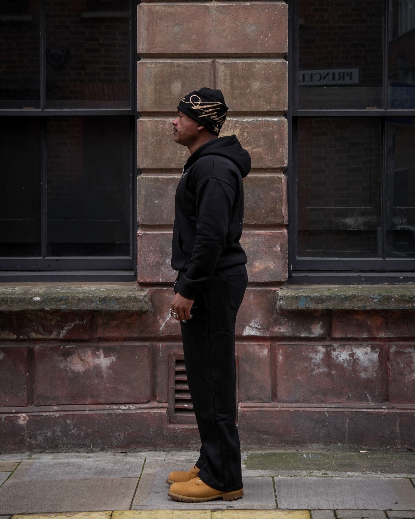 Alpha Project - Dual Star - Zip Hoodie - Black