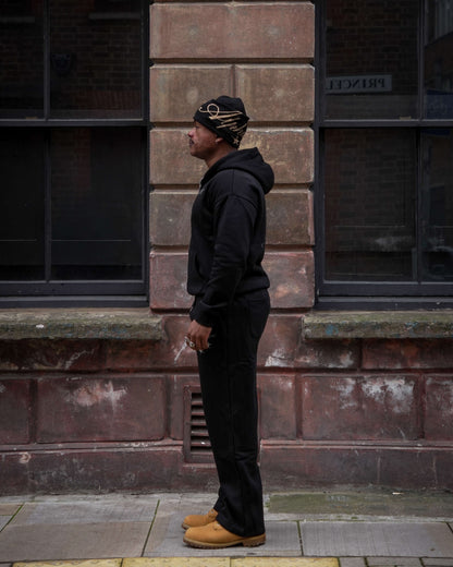 Alpha Project - Dual Star - Zip Hoodie - Black