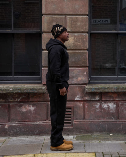 Alpha Project - Dual Star - Zip Hoodie - Black