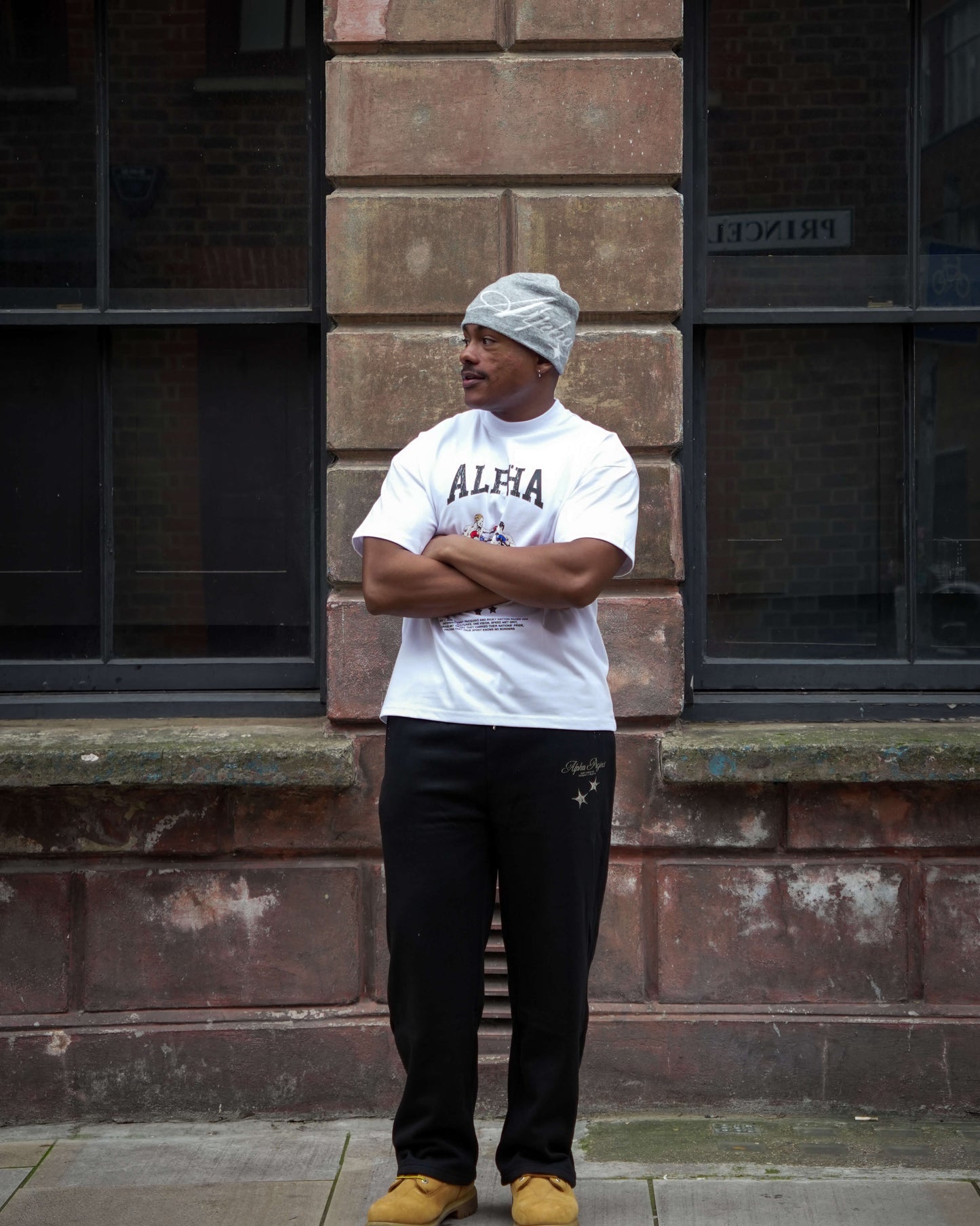 Alpha Project - Beanie - Grey & White