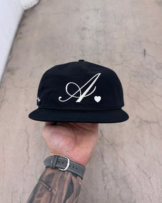 A - Lightweight Square Hat - Black