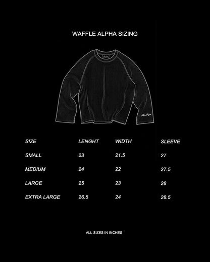 Alpha Project - Waffle Long Sleeve - Baby Pink