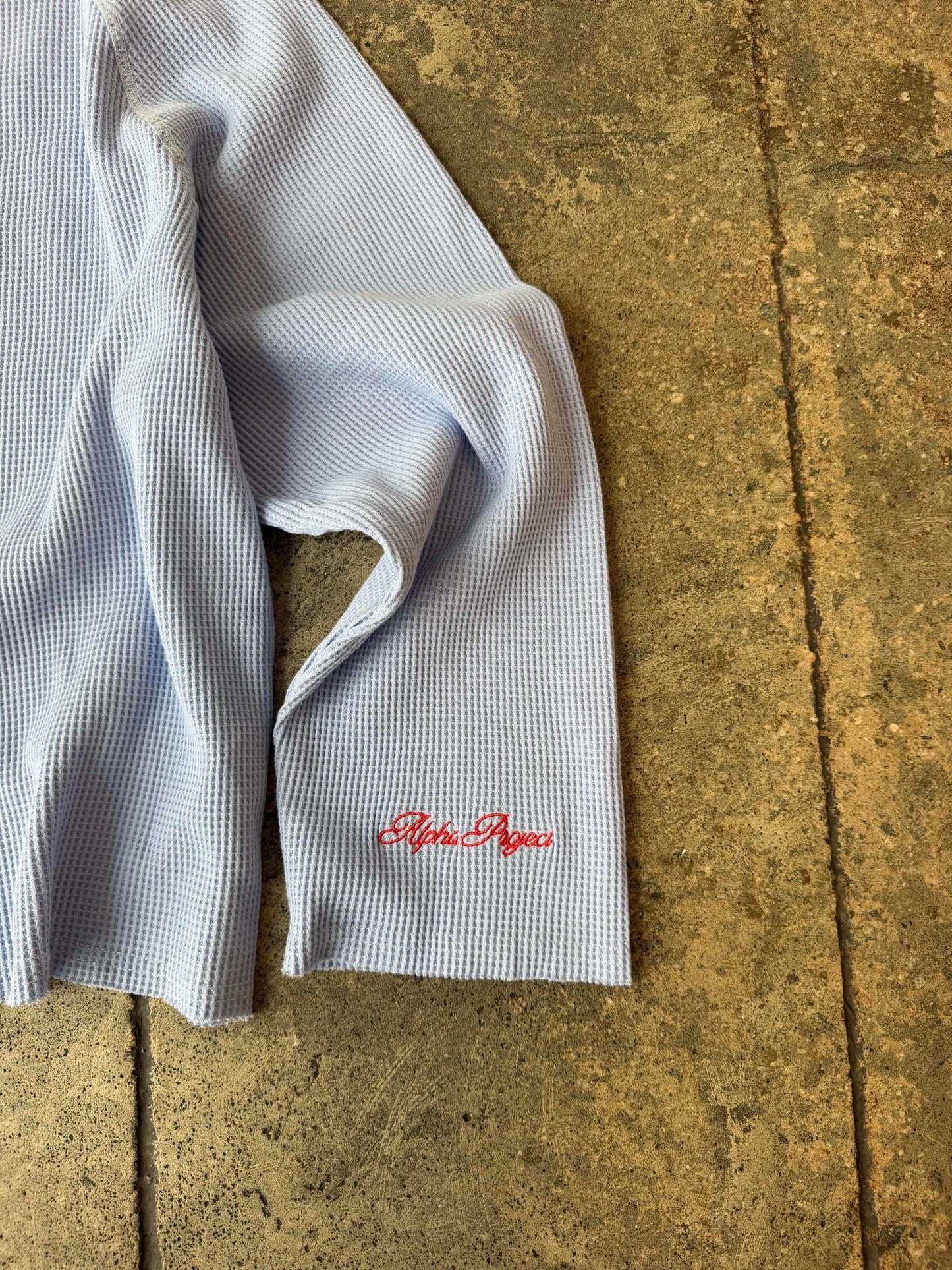 Alpha Project - Waffle Long Sleeve - Baby Blue