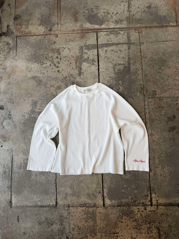 Alpha Project - Waffle Long Sleeve - Off White