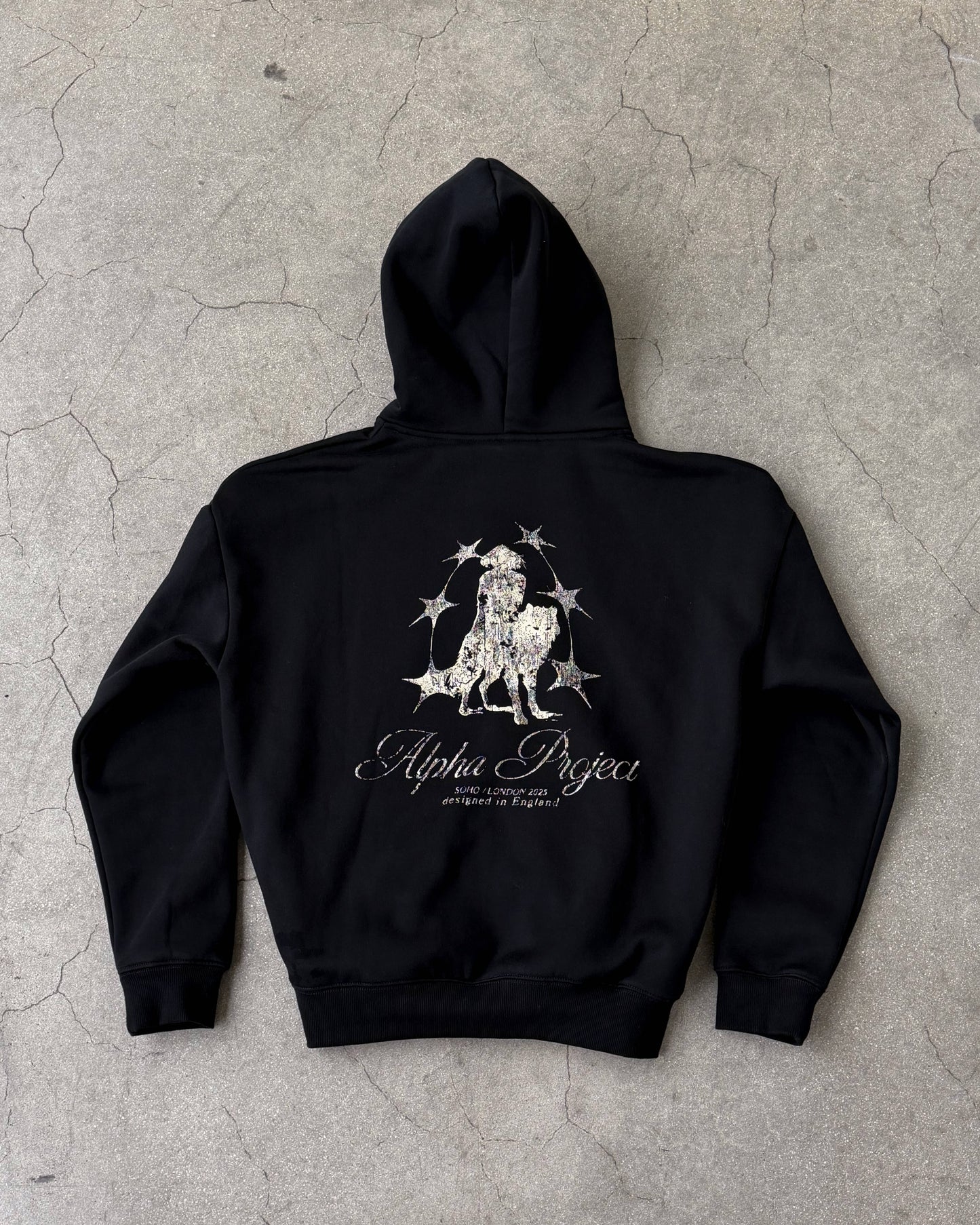 Alpha Project - Dual Star - Zip Hoodie - Black