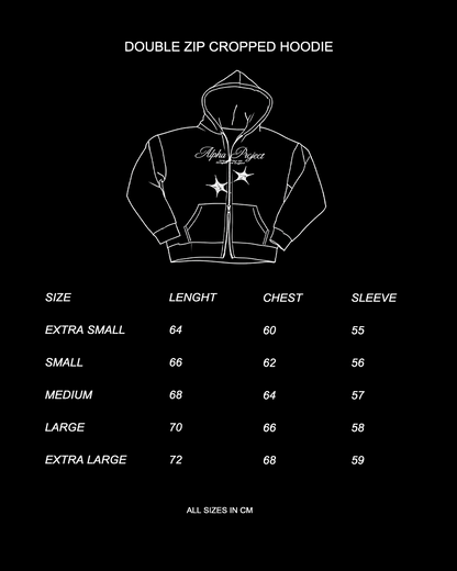 Alpha Project - Dual Star - Zip Hoodie - Black